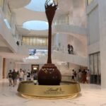 Lindt home of chocolate giant fountain