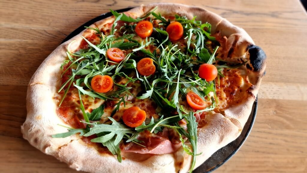 Pizza rustica at Lex Bar Plitvice