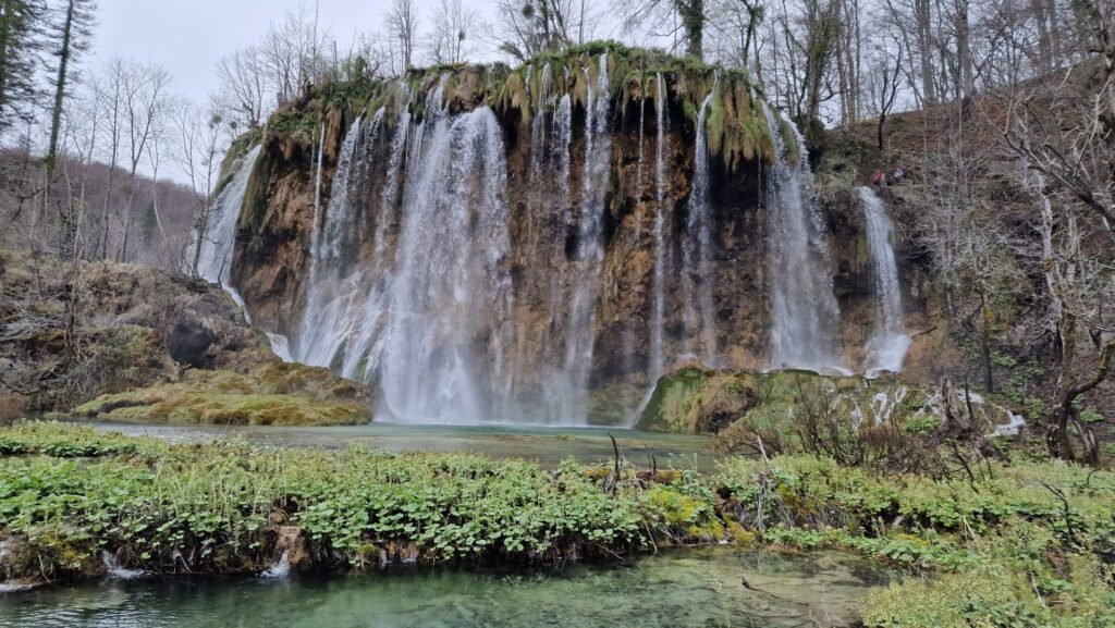 Plitvice lakes waterfall