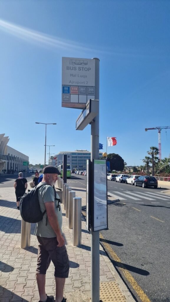 Malta Airport local bus stop