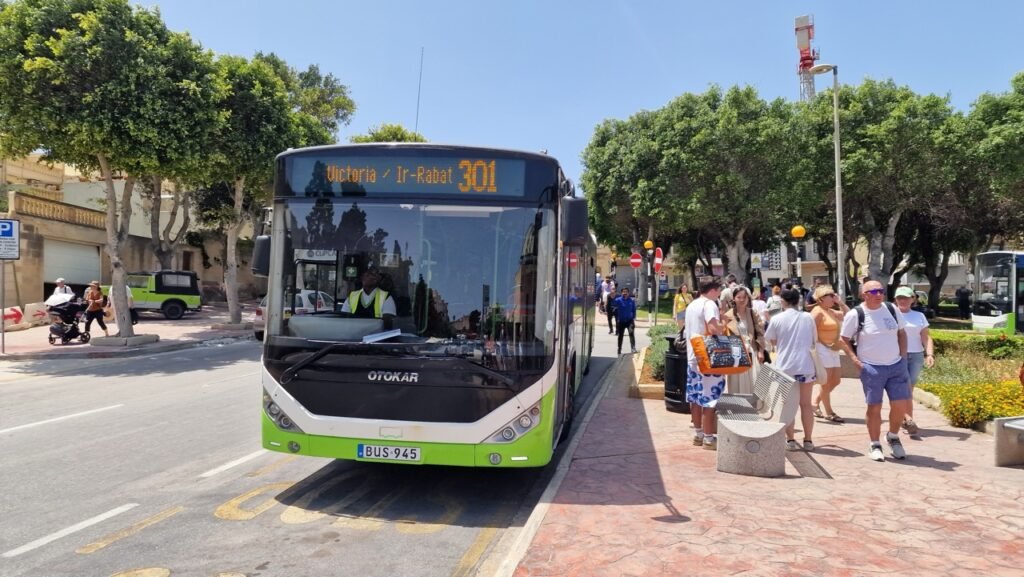 Malta bus with license plate