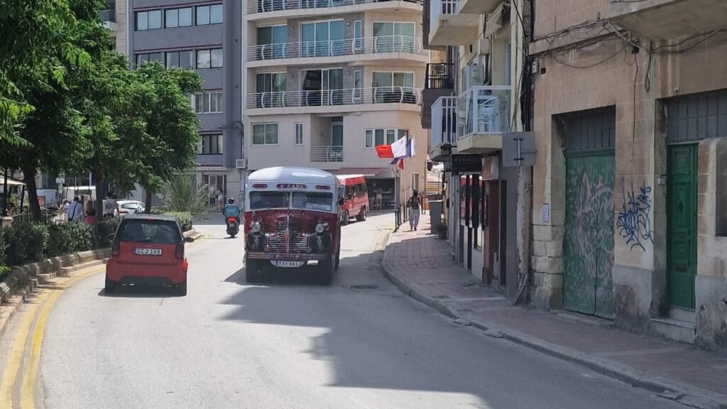 Left-hand traffic in Malta