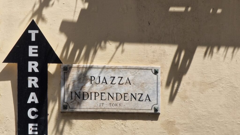 Malta street name sign in Maltese
