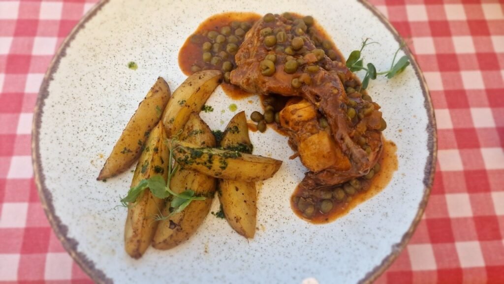 Maltese rabbit (stuffat-tal-fennek) at Salt & Pepper in St Julian's