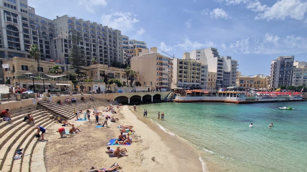 Salt & Pepper restaurant view in the St Julian's bay
