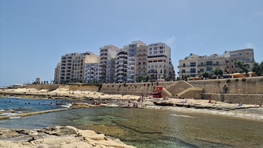 Sliema beach line