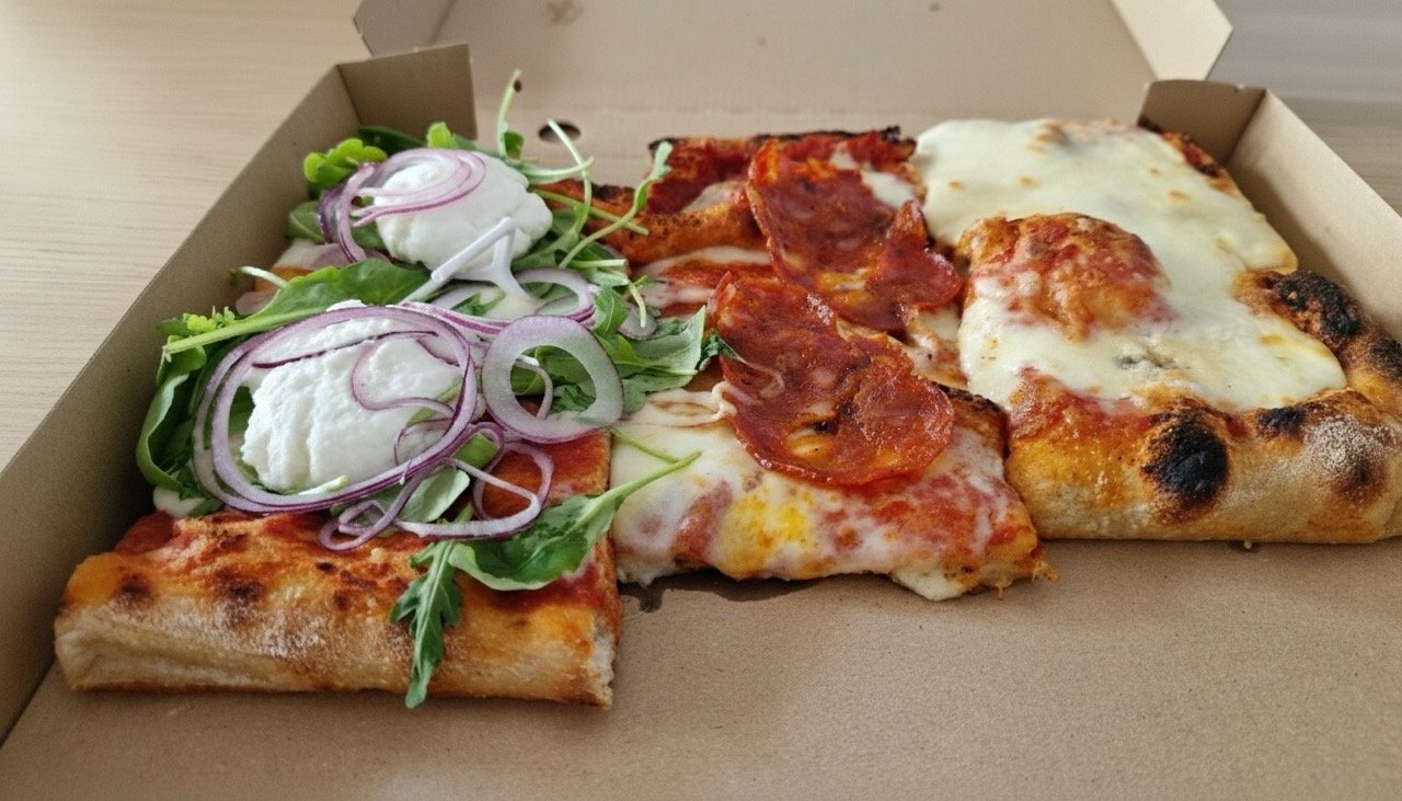 Pizza al taglio (Roman pizza) from D'Al Michele, Budapest