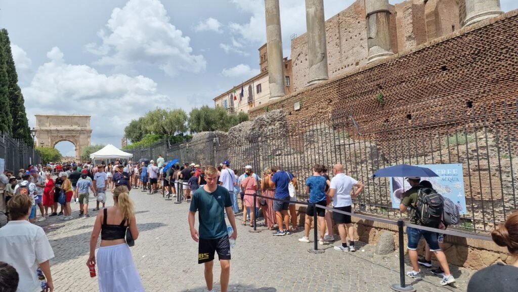 Roman Forum — Waiting in Line