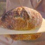 Bun with butter and cheese from Andersen Bakery, Copenhagen.