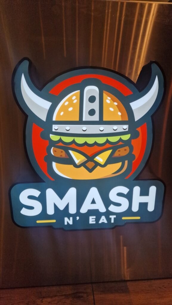 Smash N' Eat Copenhagen Logo (picture taken in their Nørrebro restaurant)