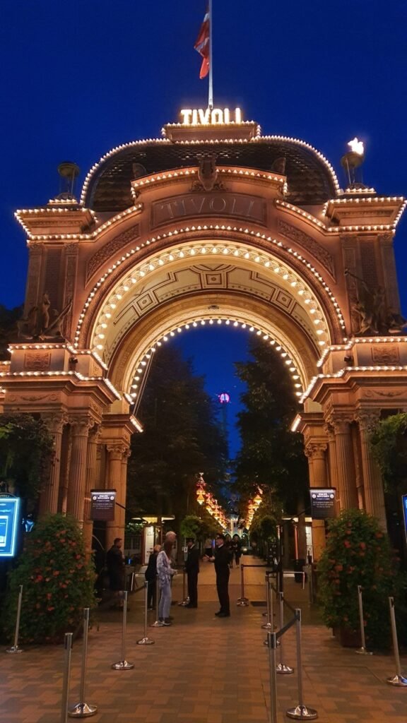 Tivoli entrance by night