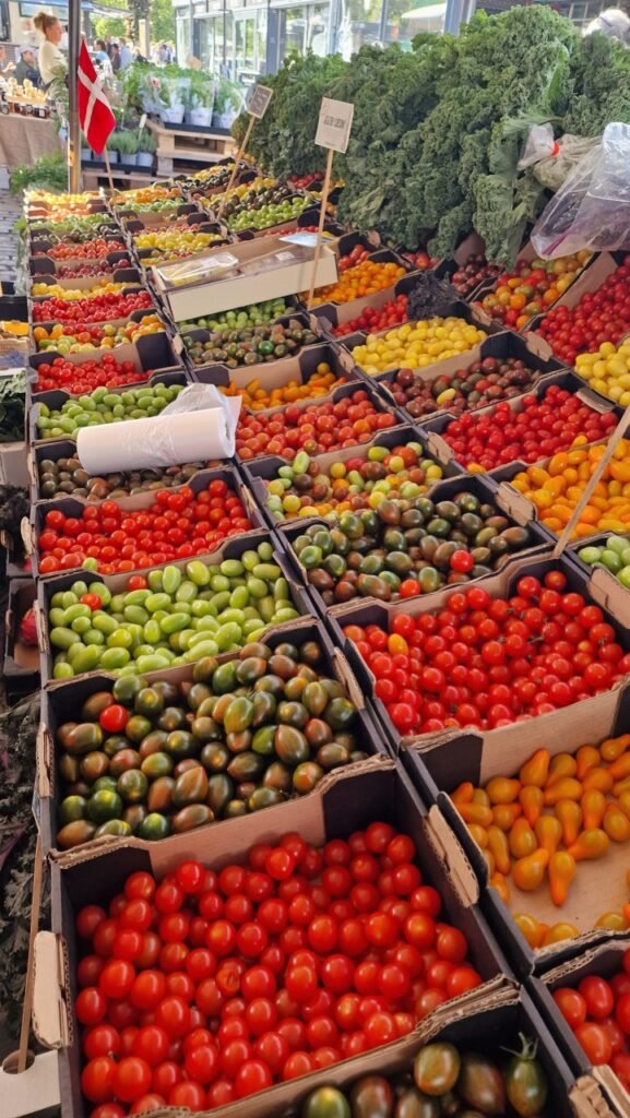 Colorful tomatoes at TorvehallerneKBH