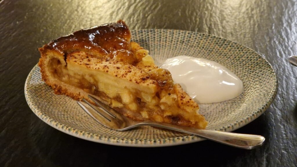 Apple pie at Cafe Valentin