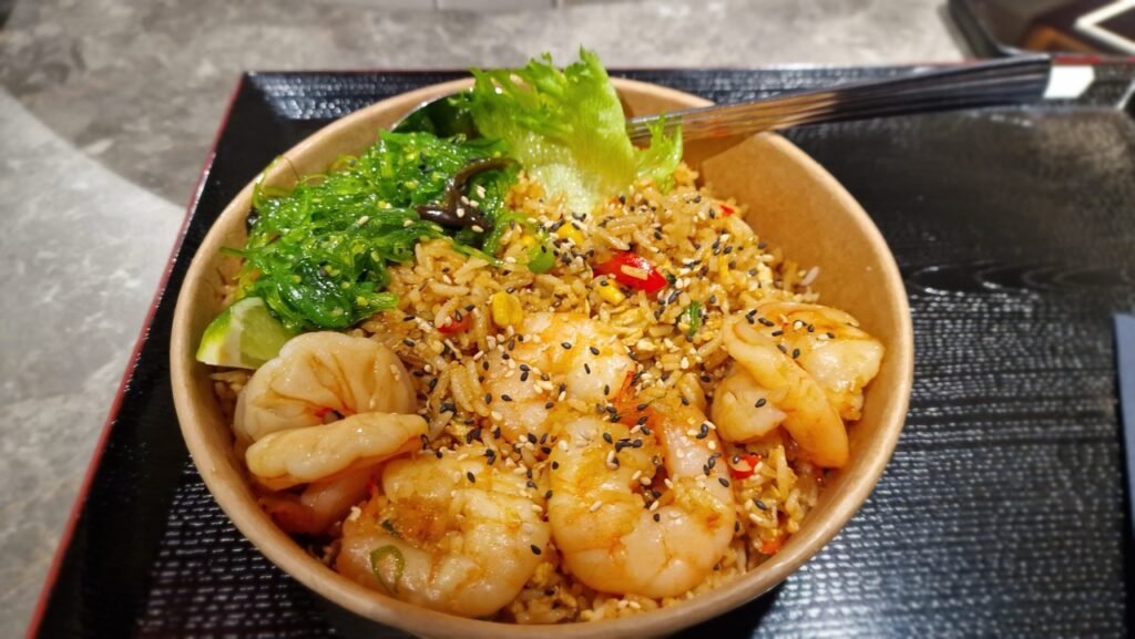 Tacosu+ shrimp fried rice