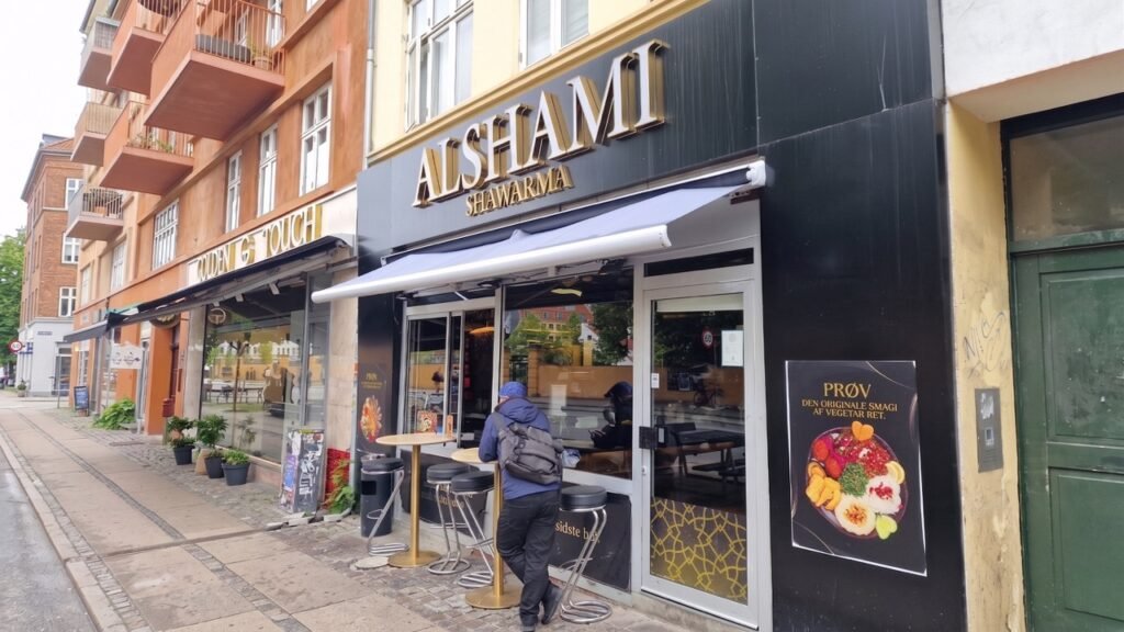 Alshami Shawama from the outside