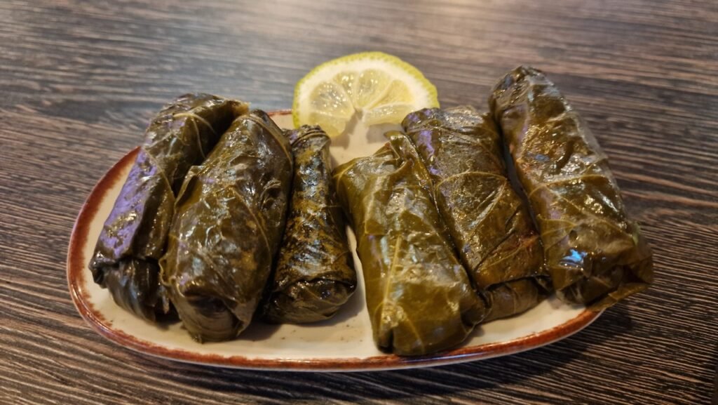 Stuffed grape leaves at Alshami Copenhagen