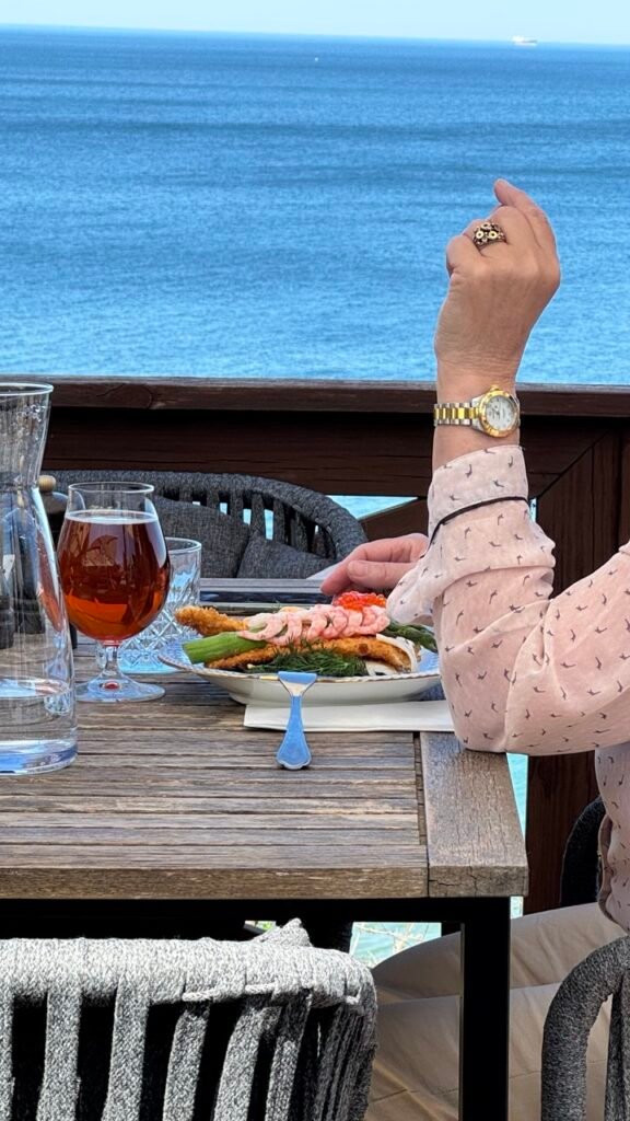 Fyrkroen Smørrebrød with sea view