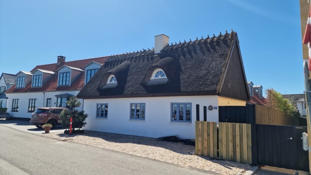 Thatched roof house in Gilleleje